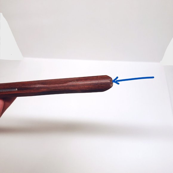 Vintage Washington Forge Serrated Bread Knife Made in USA Smooth Wood Handle - Picture 4 of 8